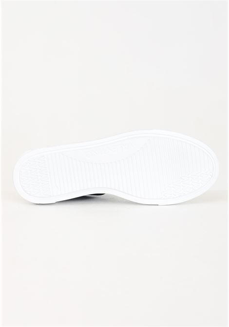 Sneakers da donna bianche e nere lettering logo in rilievo VALENTINO | 91B2201VITW-BLACK