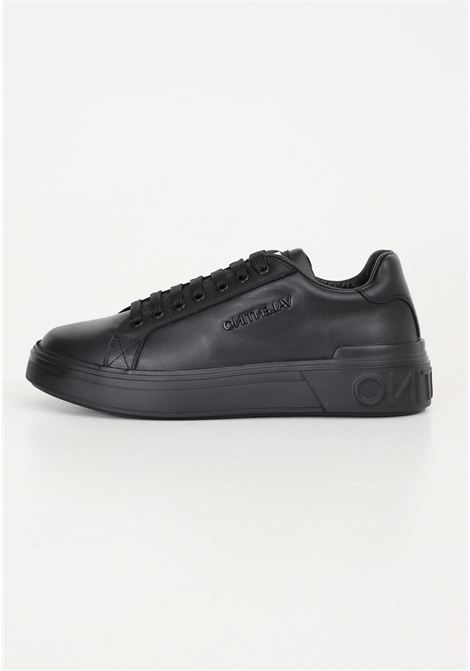 Black sneakers for men and women with logo lettering VALENTINO | 92R2102VITBLACK