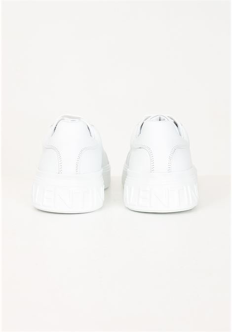 White sneakers for men and women with logo lettering VALENTINO | 92R2102VITWHITE