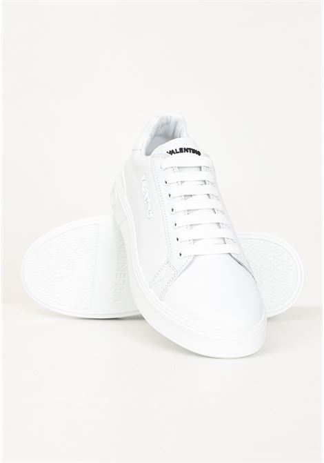 White sneakers for men and women with logo lettering VALENTINO | 92R2102VITWHITE
