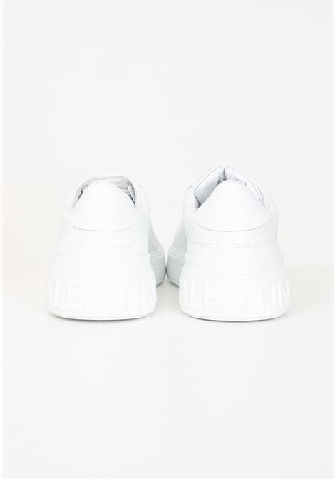 White sneakers for men and women with logo lettering VALENTINO | 92R2103VITWHITE