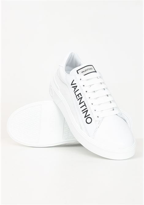 Sneakers bianche per uomo e donna con lettering logo VALENTINO | 92R2103VITWHITE