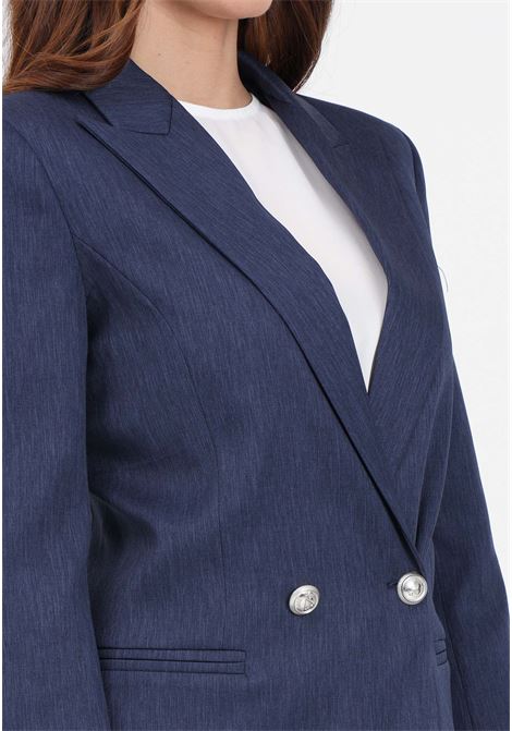 Midnight blue double-breasted women's blazer VICOLO | TB0233A89